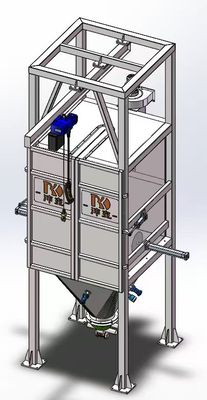 Ton bag unloading station